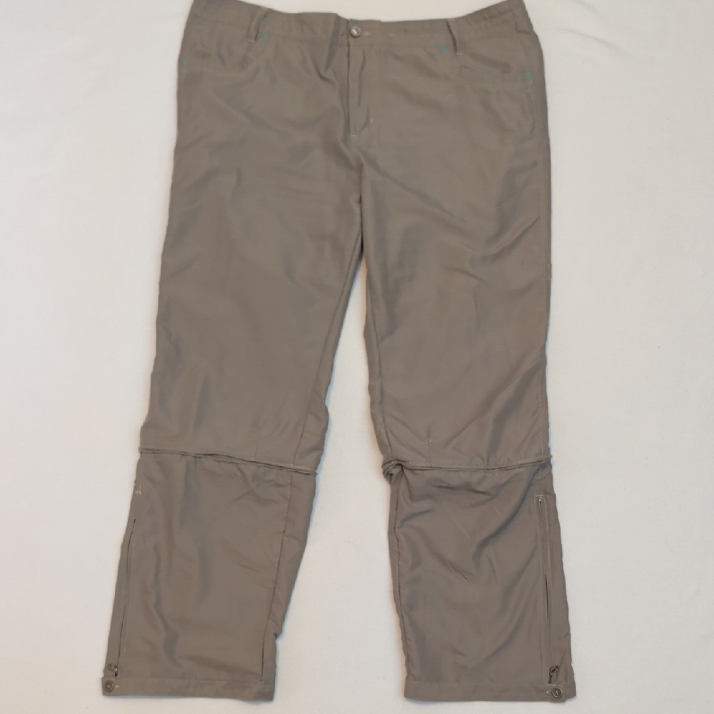 Guide's Choice For Her Adventure Taupe/Sage Convertible Pants - Size 12